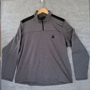 Men's Spyder Active 1/4 Zip Pullover : Grey in Color : Size Large